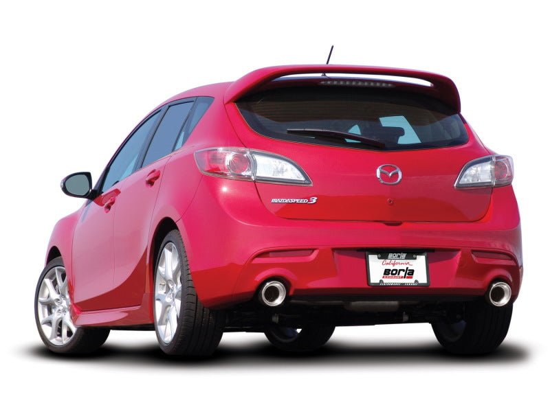 Borla 10-13 Mazda 3/Mazdaspeed 3 2.5L/2.3L Turbo FEW MT Hatchback SS Exhaust (rear section only)-Axle Back-Borla