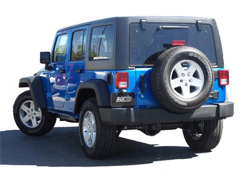 Borla 12-15 Jeep Wrangler 3.6L V6 Auto/Manual Trans Turndown Tip Dual Left Rear Exit Exhaust-Catback-Borla