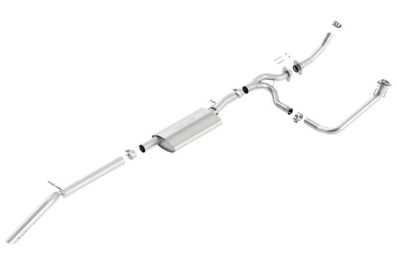 Borla 12-15 Jeep Wrangler 3.6L V6 Auto/Manual Trans Turndown Tip Dual Left Rear Exit Exhaust-Catback-Borla