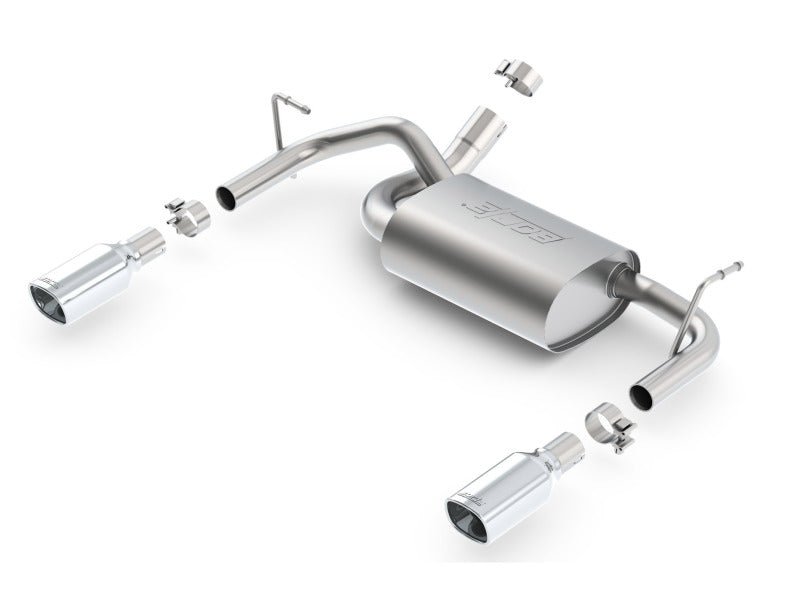Borla 12-16 Jeep Wrangler 3.6L AT/MT 4WD Single Split Rr Exit Touring Exhaust (rear section only)-Axle Back-Borla