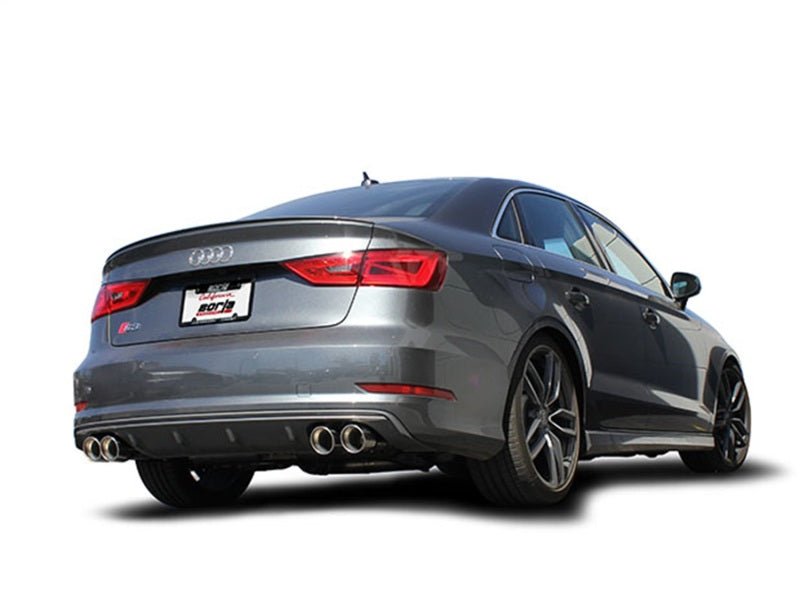 Borla 13-15 Audi S3 S-Type Dual Round Rolled Catback Exhaust-Catback-Borla