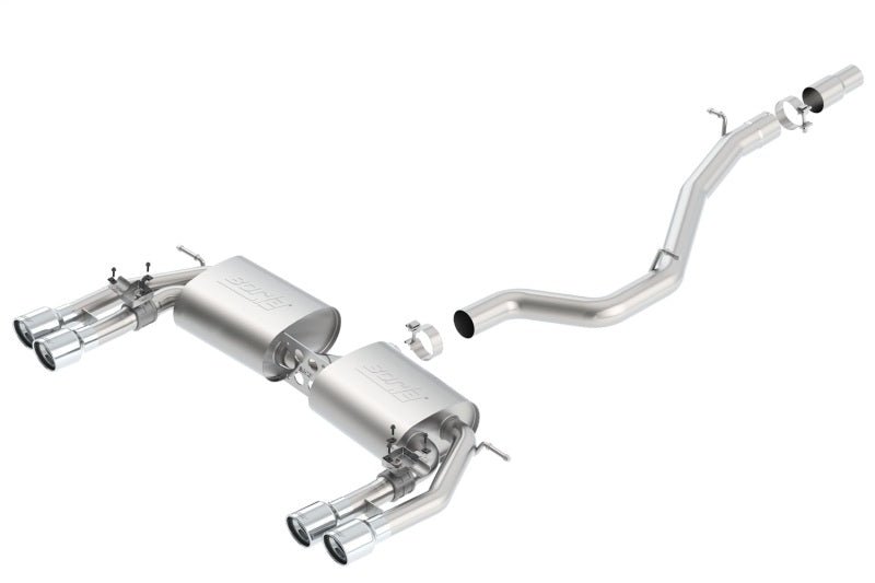 Borla 13-15 Audi S3 S-Type Dual Round Rolled Catback Exhaust-Catback-Borla