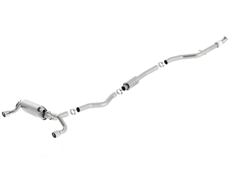 Borla 13-16 BMW 335i / 435i Atak Cat back SS 3.0in, 2.25in 3.5in Tip Single Rolled-Catback-Borla