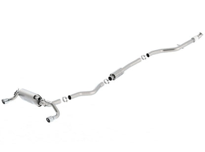 Borla 13-16 BMW 335i / 435i Atak Cat back SS 3.0in, 2.25in 3.5in Tip Single Rolled-Catback-Borla