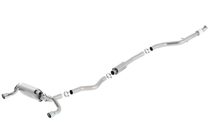 Borla 13-16 BMW 335i / 435i Atak Cat back SS 3.0in, 2.25in 3.5in Tip Single Rolled-Catback-Borla