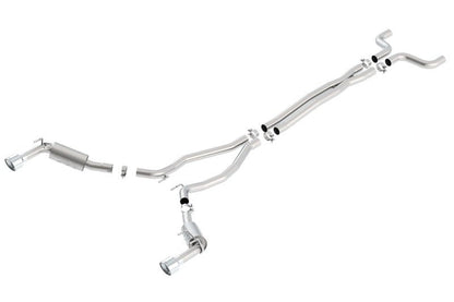 Borla 14-15 Chevy Camaro SS 6.2L V8 Single Split Rear Exit ATAK Catback Exhaust-Catback-Borla