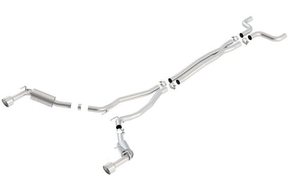 Borla 14-15 Chevy Camaro SS 6.2L V8 Single Split Rear Exit S-Type Catback Exhaust-Catback-Borla