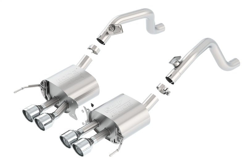 Borla 14-15 Chevy Corvette C7 w/o AFM w/o NPP Atak Rear Section Exhaust Quad Rd RL Tips-Catback-Borla
