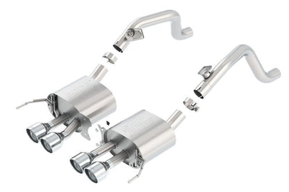 Borla 14-15 Chevy Corvette C7 w/o AFM w/o NPP Atak Rear Section Exhaust Quad Rd RL Tips-Catback-Borla
