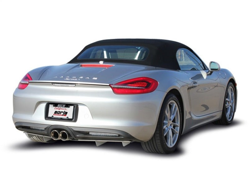 Borla 14-15 Porsche Cayman/Boxster (981) RWD 2Dr Dual Center Rear Exit Catback 4in Tip Exhaust Sys-Catback-Borla
