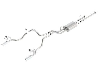 Borla 14-15 Toyota Tundra 4.6L/5.7L Crew Max SB DC SB Touring Cat Back Exhaust Dual Split Rear Exit-Catback-Borla