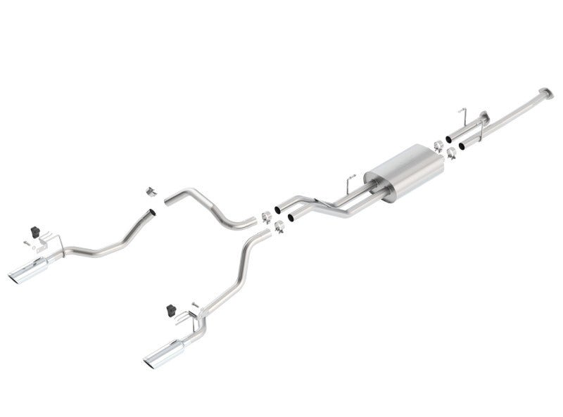 Borla 14-15 Toyota Tundra 4.6L/5.7L Crew Max SB DC SB Touring Cat Back Exhaust Dual Split Rear Exit-Catback-Borla