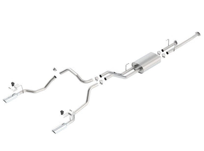 Borla 14-15 Toyota Tundra 4.6L/5.7L Crew Max SB DC SB Touring Cat Back Exhaust Dual Split Rear Exit-Catback-Borla