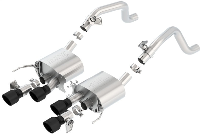 Borla 14-18 C7 Corvette Stingray Axle-Back ATAK Exhaust 2.75in To Muffler Dual 2.75in Out 4.25in Tip-Axle Back-Borla
