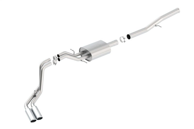 Borla 14 Silv/Sierra 1500 EC Std/CC Short 143.5in WB ATAK Dual Rolled Side Exit Cat-Back Exhaust-Catback-Borla