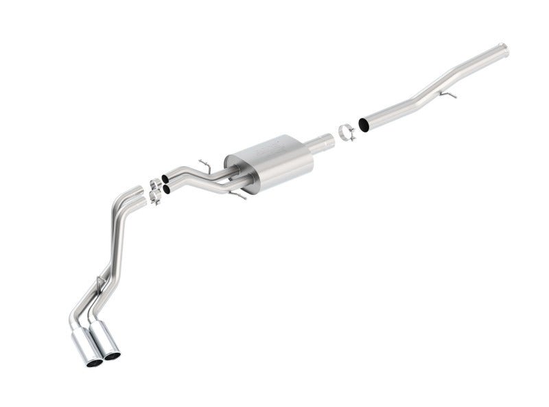 Borla 14 Silv/Sierra 1500 EC Std/CC Short 143.5in WB ATAK Dual Rolled Side Exit Cat-Back Exhaust-Catback-Borla