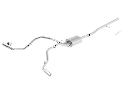 Borla 14 Silv/Sierra C/B Exhaust ATAK 1500 5.3L V8 AT/MT 2&4WD Ext Cab Split Side Exit-Catback-Borla