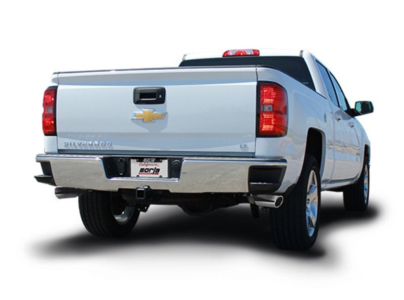 Borla 14 Silv/Sierra C/B Exhaust S-Type 1500 5.3L V8 AT/MT 2&4WD Ext Cab Split Side Exit-Catback-Borla