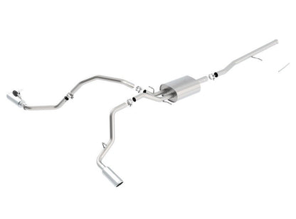 Borla 14 Silv/Sierra C/B Exhaust S-Type 1500 5.3L V8 AT/MT 2&4WD Ext Cab Split Side Exit-Catback-Borla