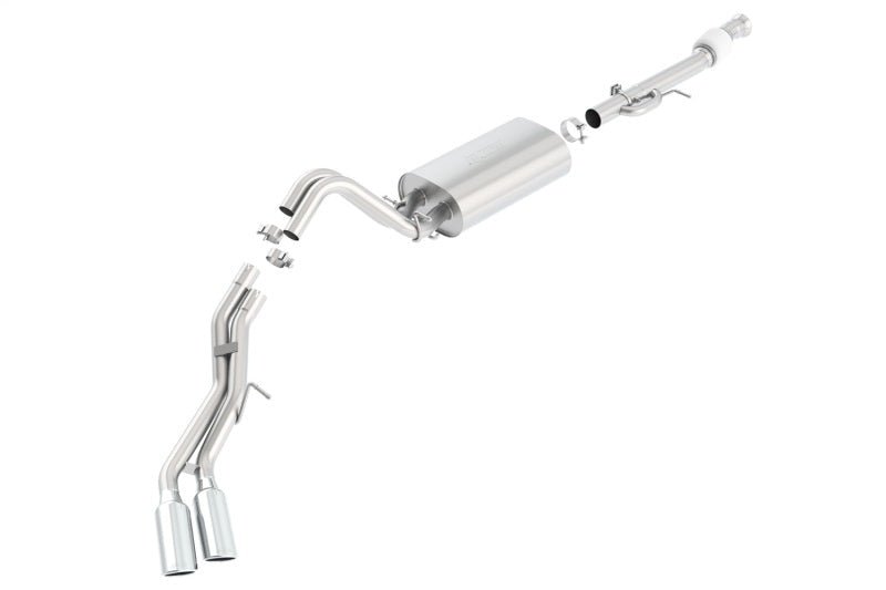 Borla 15-16 Cadillac Escalade ESV 6.2L Auto Trans Dual Round Rolled Truck Side Exit Catback Exhaust-Catback-Borla