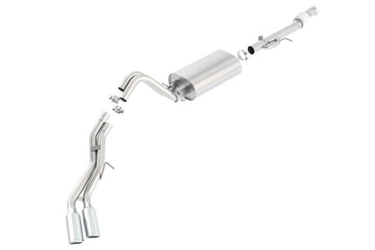 Borla 15-16 Cadillac Escalade ESV 6.2L Auto Trans Dual Round Rolled Truck Side Exit Catback Exhaust-Catback-Borla