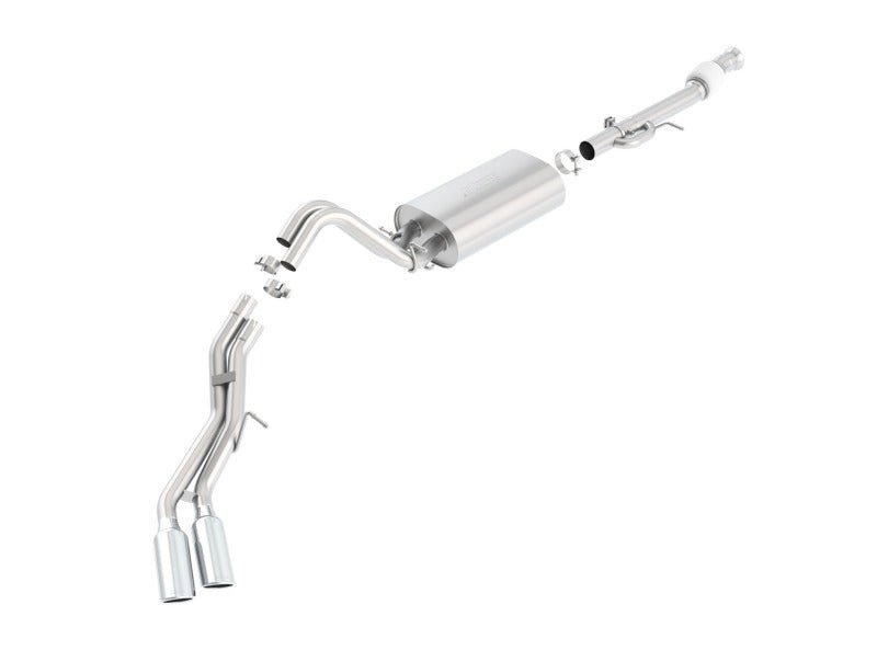 Borla 15-16 Cadillac Escalade ESV 6.2L Auto Trans Dual Round Rolled Truck Side Exit Catback Exhaust-Catback-Borla