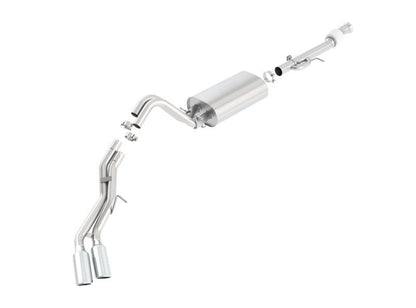 Borla 15-16 Cadillac Escalade ESV 6.2L Auto Trans Dual Round Rolled Truck Side Exit Catback Exhaust-Catback-Borla