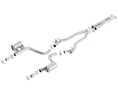 Borla 15-16 Dodge Challenger Hellcat 6.2L V8 ATAK w/ Valve Simulator CB Exhaust Factory Valance-Catback-Borla