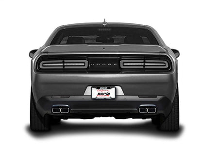 Borla 15-16 Dodge Challenger R/T 5.7L Dual Rectangle Angle Cut Dual Split Rear Exit ATAK Exhaust-Catback-Borla