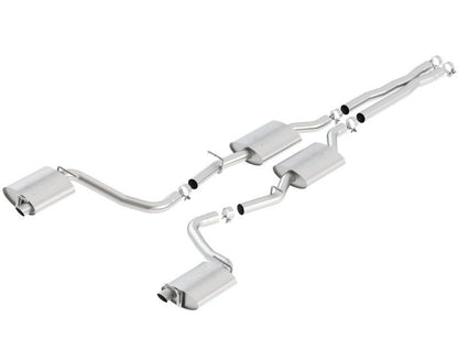Borla 15-16 Dodge Charger R/T 5.7L No Tip Use Factory Valence Single Split Rear Exit ATAK Exhaust-Catback-Borla