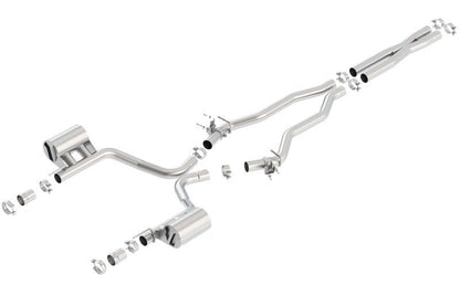 Borla 15-16 Dodge Charger SRT 392 6.4L No Tip Single Split Rear Exit ATAK w/ Valves Exhaust-Catback-Borla