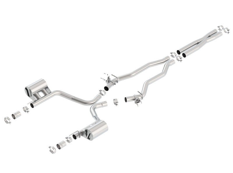 Borla 15-16 Dodge Charger SRT 392 6.4L No Tip Single Split Rear Exit ATAK w/ Valves Exhaust-Catback-Borla