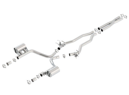 Borla 15-16 Dodge Charger SRT 392 6.4L No Tip Single Split Rear Exit ATAK w/ Valves Exhaust-Catback-Borla
