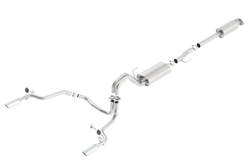 Borla 15-16 Ford F-150 2.7L/3.5L V6 / 5.0L V8 Ext. Cab Std. Bed CB Exh Touring Single Split Rear Ext-Catback-Borla