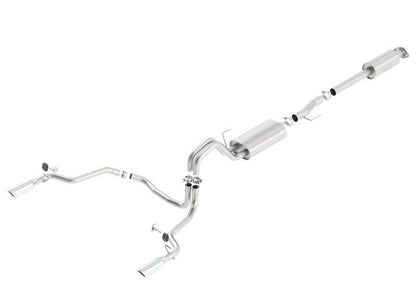 Borla 15-16 Ford F-150 2.7L/3.5L V6 / 5.0L V8 Ext. Cab Std. Bed CB Exh Touring Single Split Rear Ext-Catback-Borla