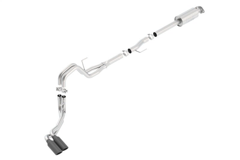 Borla 15-16 Ford F-150 3.5L EcoBoost Ext. Cab Std. Bed Black Chrome CB Exhaust ATAK Truck Side Exit-Catback-Borla