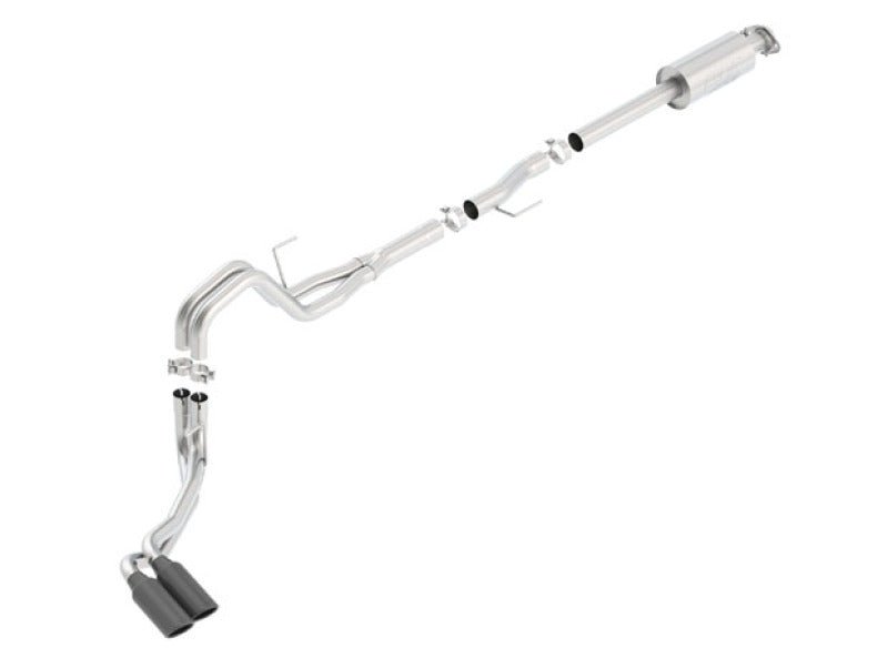 Borla 15-16 Ford F-150 3.5L EcoBoost Ext. Cab Std. Bed Black Chrome CB Exhaust ATAK Truck Side Exit-Catback-Borla