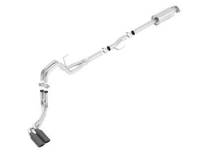 Borla 15-16 Ford F-150 3.5L EcoBoost Ext. Cab Std. Bed Black Chrome CB Exhaust ATAK Truck Side Exit-Catback-Borla