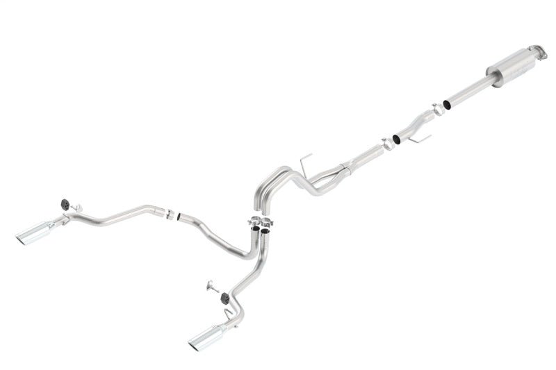 Borla 15-16 Ford F-150 3.5L EcoBoost Ext. Cab Std. Bed Catback Exhaust ATAK Single Split Rear Exit-Catback-Borla