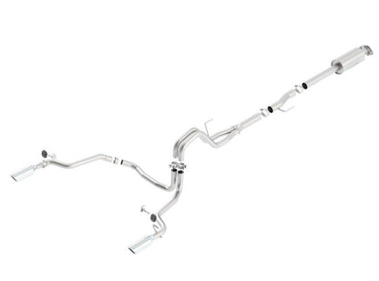 Borla 15-16 Ford F-150 3.5L EcoBoost Ext. Cab Std. Bed Catback Exhaust ATAK Single Split Rear Exit-Catback-Borla