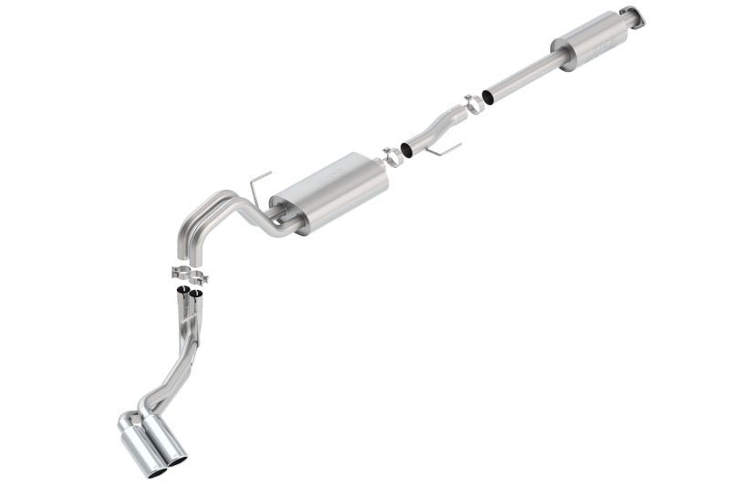 Borla 15-16 Ford F-150 3.5L EcoBoost Ext. Cab Std. Bed Catback Exhaust S-Type Truck Side Exit-Catback-Borla