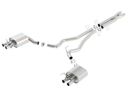 Borla 15-16 Ford Mustang Shelby GT350 5.2L ATAK Cat Back Exhaust (Uses Factory Valence)-Catback-Borla
