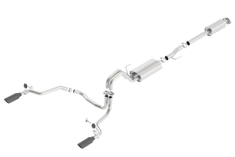 Borla 15-17 F-150 2.7/3.5L V6 EcoBoost / 5.0L V8 Black Chrome Cat-Back Touring Exhaust-Catback-Borla