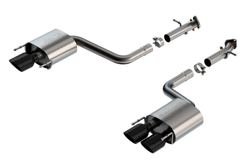 Borla 15-24 Lexus RC F Axle-Back Exhaust System S-Type - Black Chrome-Axle Back-Borla