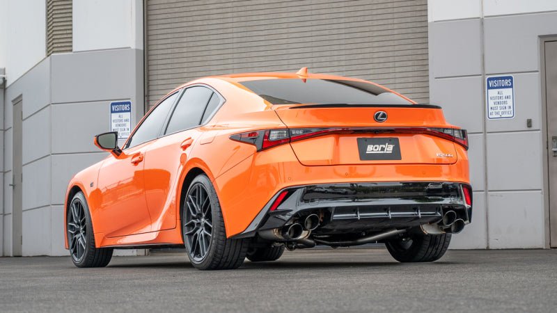 Borla 15-24 Lexus RC F Axle-Back Exhaust System S-Type - Black Chrome-Axle Back-Borla