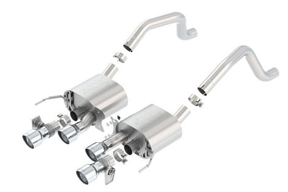 Borla 15 Chevy Corvette C7 ZO6 6.2L w/o AFM w/ NPP ATAK Quad RD RL AC Tips Center Rear Exit Exhaust-Catback-Borla