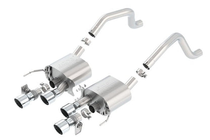 Borla 15 Chevy Corvette C7 ZO6 6.2L w/o AFM w/ NPP ATAK Quad RD RL IC Tips Center Rear Exit Exhaust-Catback-Borla