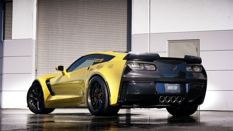 Borla 15 Chevy Corvette C7 ZO6 6.2L w/o AFM w/ NPP ATAK Quad RD RL IC Tips Center Rear Exit Exhaust-Catback-Borla