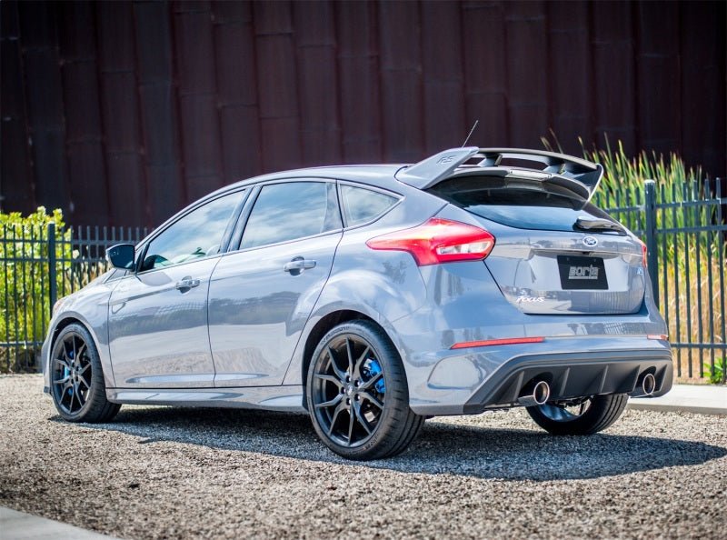 Borla 16-17 Ford Focus RS 2.3L MT Round Angle-Cut Tips Split Rear Exit ATAK Catback Exhaust-Catback-Borla