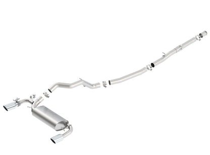 Borla 16-17 Ford Focus RS 2.3L MT Round Angle-Cut Tips Split Rear Exit ATAK Catback Exhaust-Catback-Borla